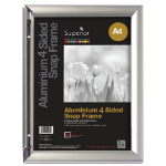 SECO by Stewart Superior SECO A4 Brushed Aluminium Snap Frame Silver - AM9