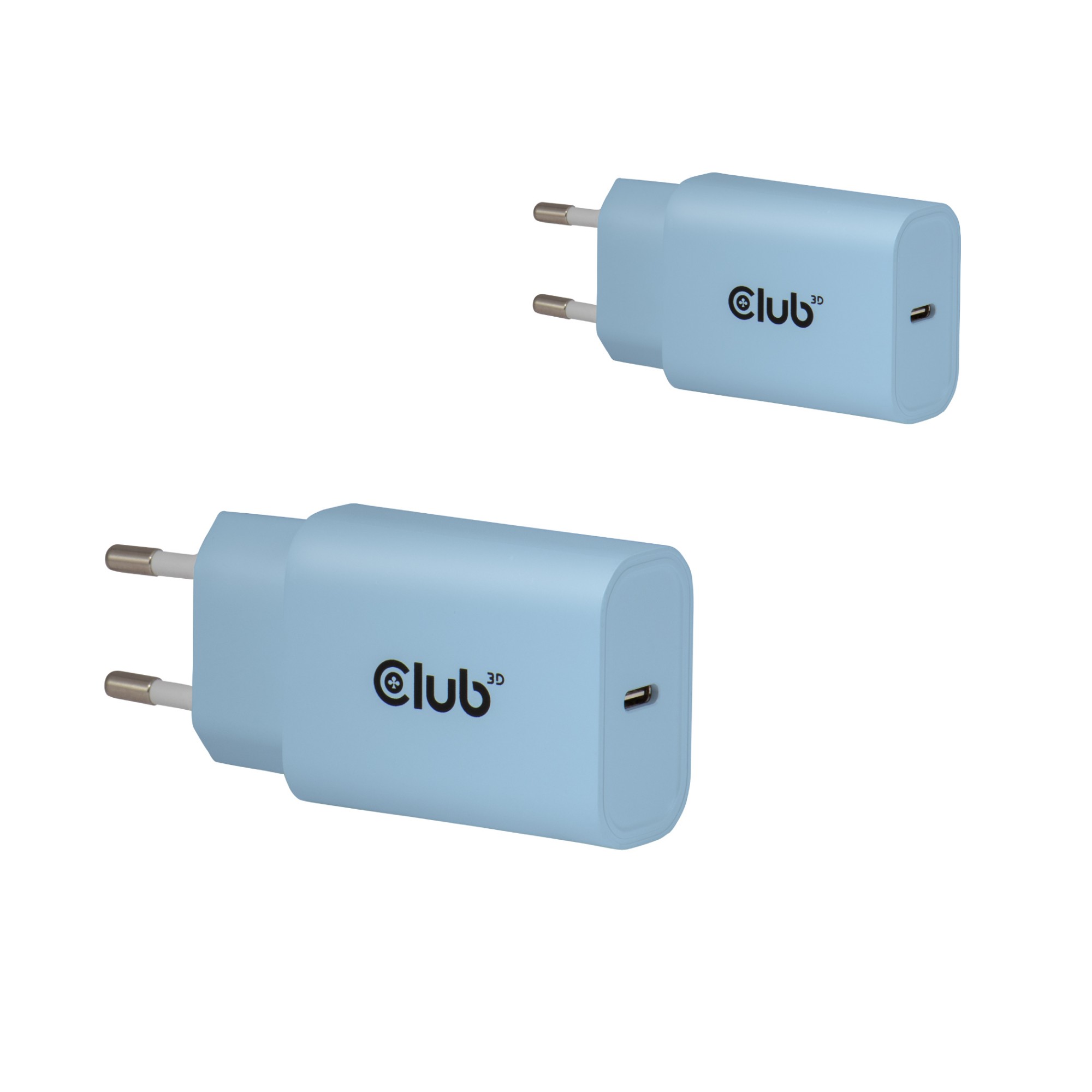 CLUB3D 2-Pack USB C Charger 30 Watt Whit