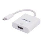 Manhattan 152921 USB grafische adapter 3840 x 2160 Pixels Wit