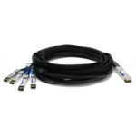 AddOn Networks MC2609130-005-AO InfiniBand/fibre optic cable 5 m QSFP+ 4xSFP+ Black