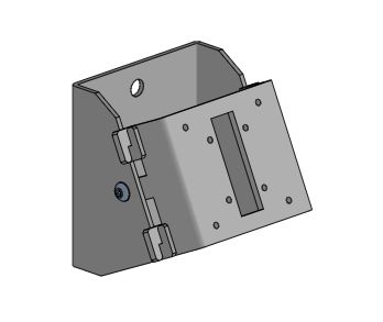 Image of Ergonomic Solutions Wall mount, angled - BLACK