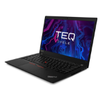 Teqcycle Lenovo Thinkpad T490s Intel® Core™ i5 i5-8265U Laptop 35.6 cm (14") Full HD 16 GB DDR4-SDRAM 256 GB SSD Wi-Fi 5 (802.11ac) Windows 11 Pro Nordic Black