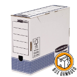 Bankers Box BOX DAMAGED - 100mm A4 Transfer File - Blue Pack of 10