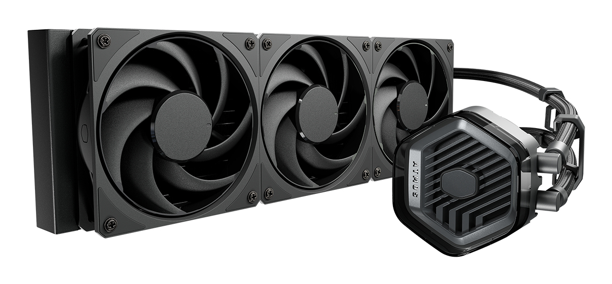 Cooler Master MasterLiquid ATMOS Stealth Series Processor Liquid cooling kit 12 cm Black