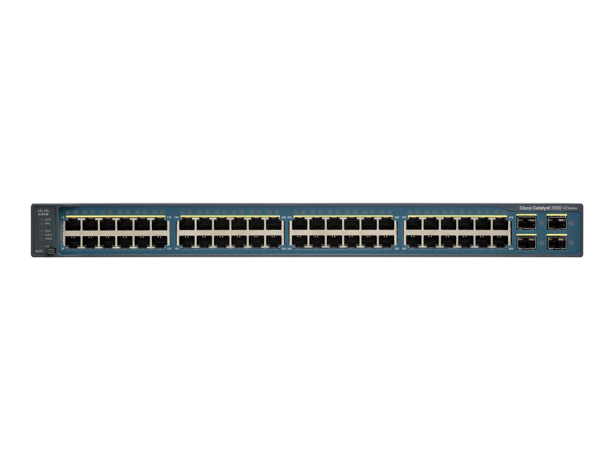 Cisco WS-C3560V248TSS-RF 48-Port Gigabit 1U Network Switch