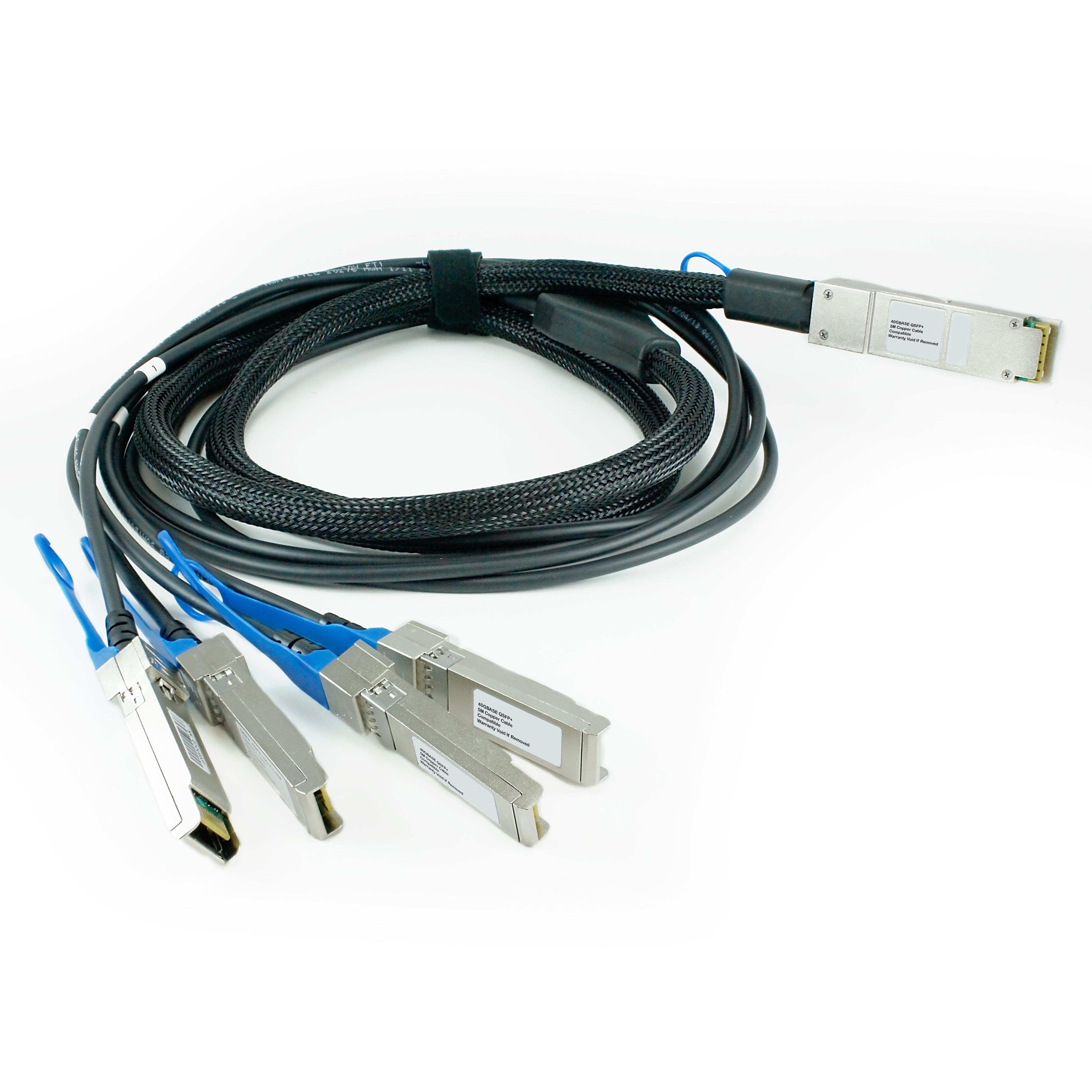 Image of Origin Storage 40G QSFP+ to 4x10G SFP+ DAC Splitter Cable HP X240...