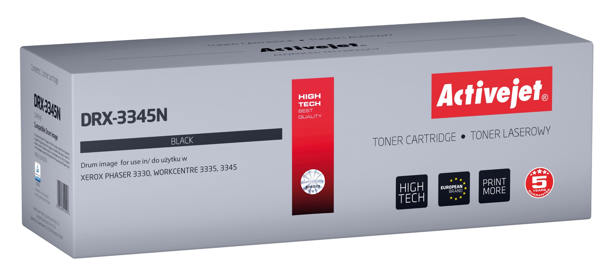 Activejet DRX-3345N drum (replacement for Xerox 101R00555; Supreme; 30000 pages; black)