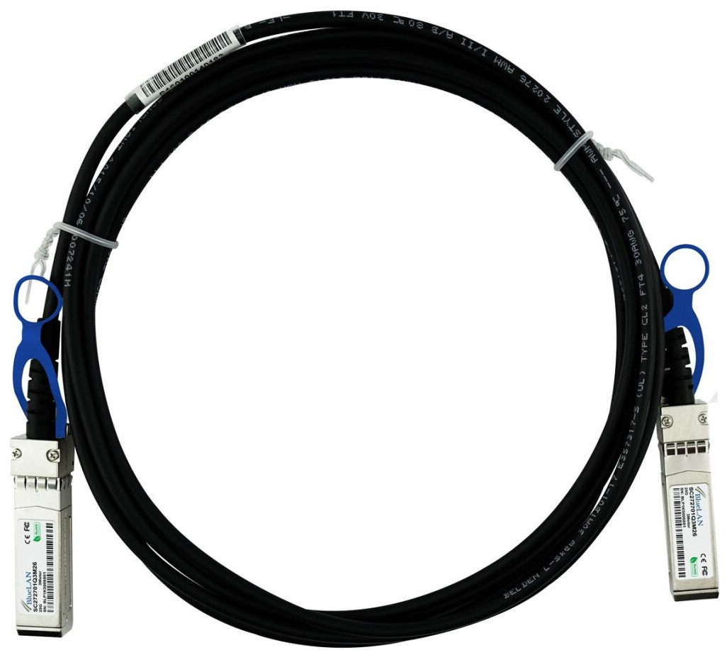 BlueOptics SFP-H25G-CU1M-BL InfiniBand/fibre optic cable 1 m SFP28 Black