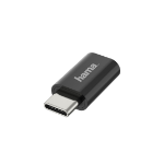 Hama 00200310 cable gender changer Micro USB USB-C Black