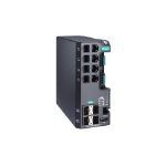 Moxa EDS-G4012-8P-4QGS-LVB-T netwerk-switch Managed L2 Gigabit Ethernet (10/100/1000) Power over Ethernet (PoE) Zwart