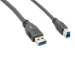eNet Components USB3.0MAMB-3F USB cable 36" (0.914 m) USB 3.2 Gen 1 (3.1 Gen 1) USB A USB B Black