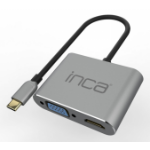Inca ITPC-06TX interface hub USB Type-C 5000 Mbit/s Grijs