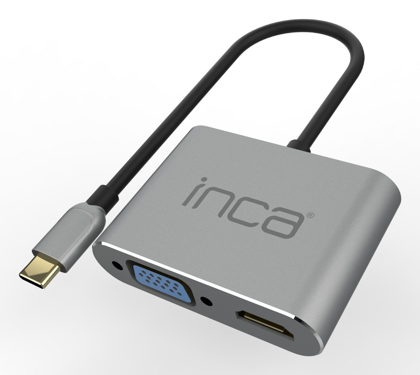 Inca ITPC-06TX interface hub USB Type-C 5000 Mbit/s Grey