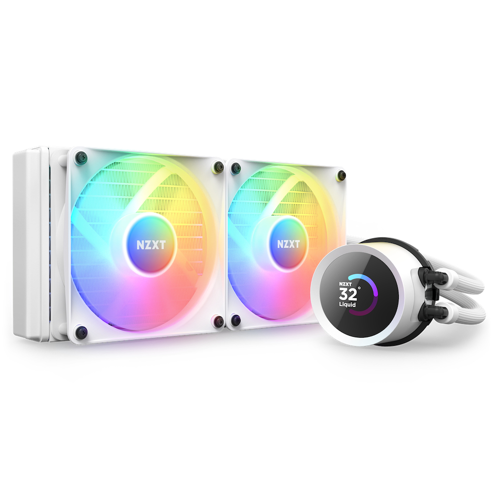 Image of NZXT Kraken 240 RGB Processor All-in-one liquid cooler 12 cm White...