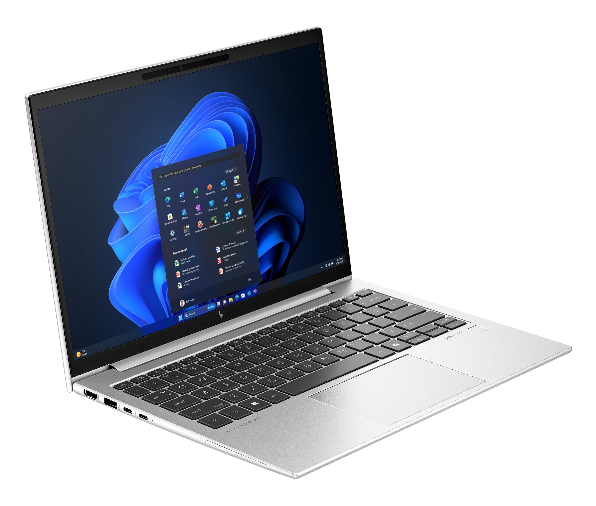 HP EliteBook 830 G11 Intel Core Ultra 5 125U Laptop 33.8 cm (13.3") WUXGA 16 GB LPDDR5x-SDRAM 512 GB SSD Wi-Fi 6E (802.11ax) Windows 11 Pro AI PC Silver