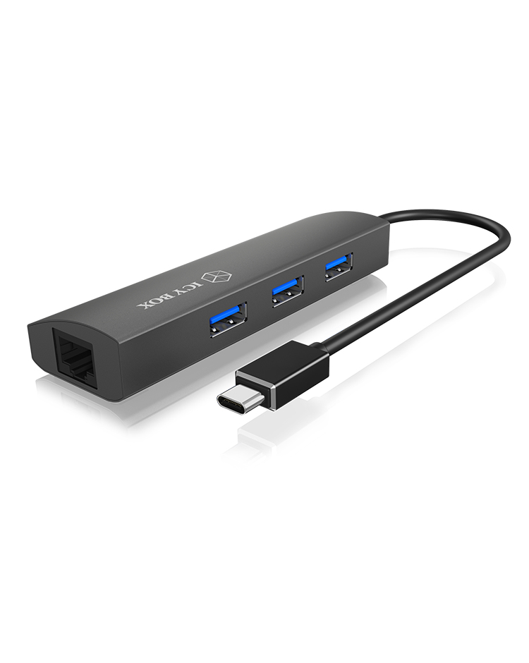 Image of ICY BOX IB-HUB1406-C USB 3.2 Gen 1 (3.1 Gen 1) Type-C Anthracite