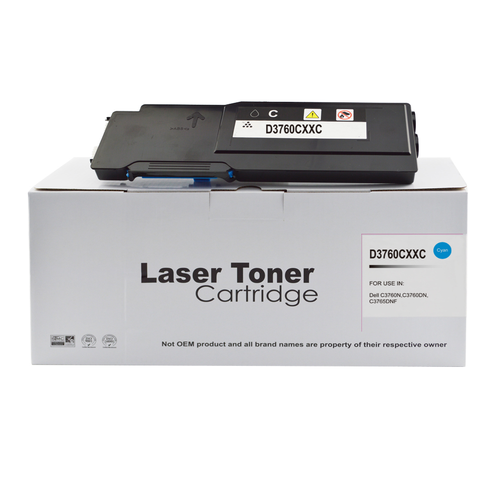 Image of CTS Wholesale Compatible Dell C3760 Extra Hi Yield Cyan Toner DE-3760H