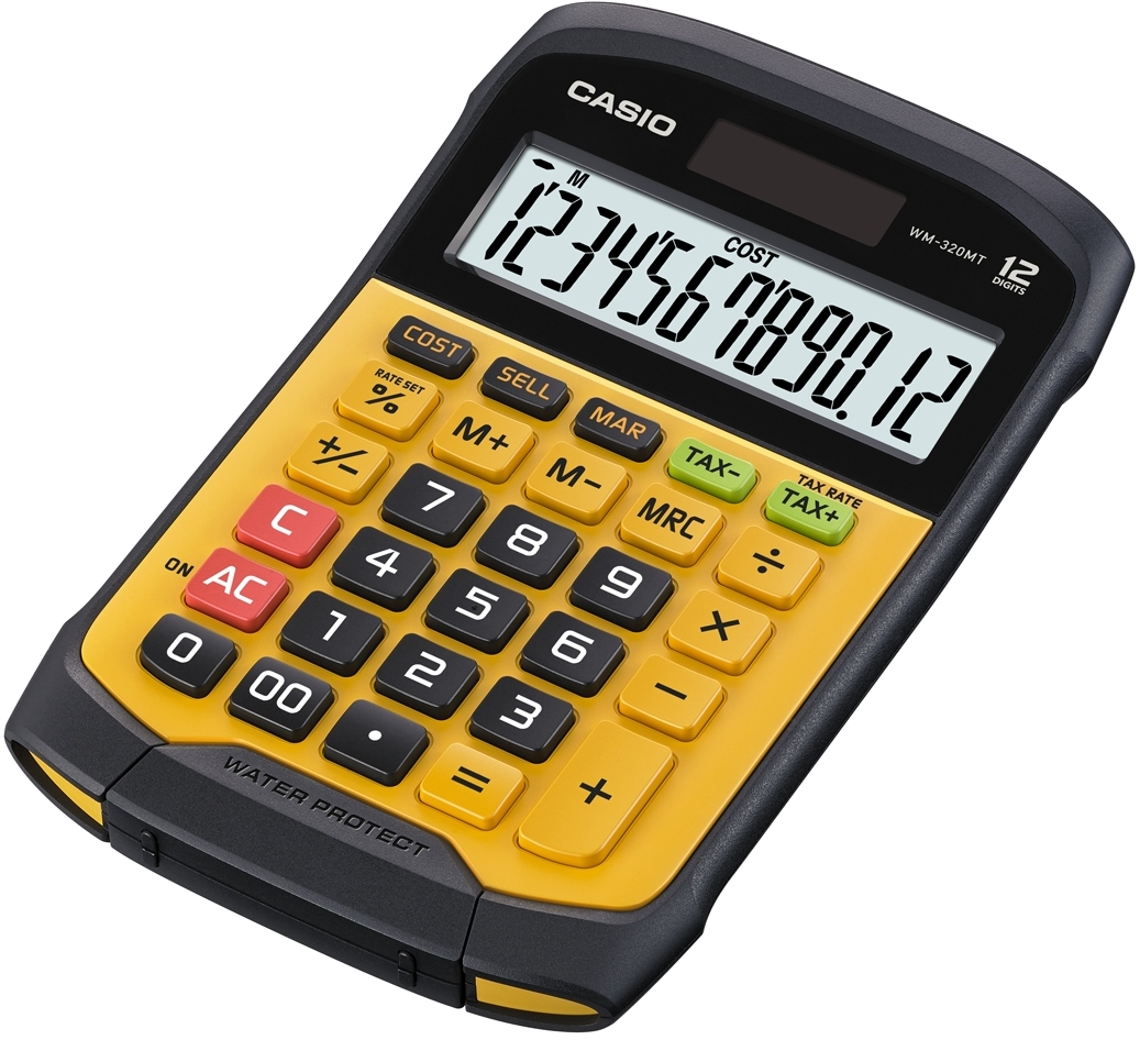Image of Casio WM-320MT calculator Pocket Display Black, Yellow