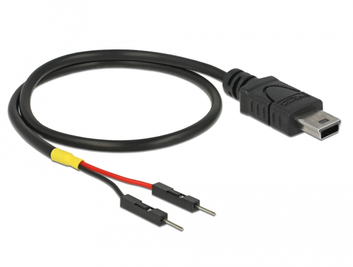 EU Product - Stromkabel USB Mini-B auf 2x Pfostenstecker 30cm thumbnail