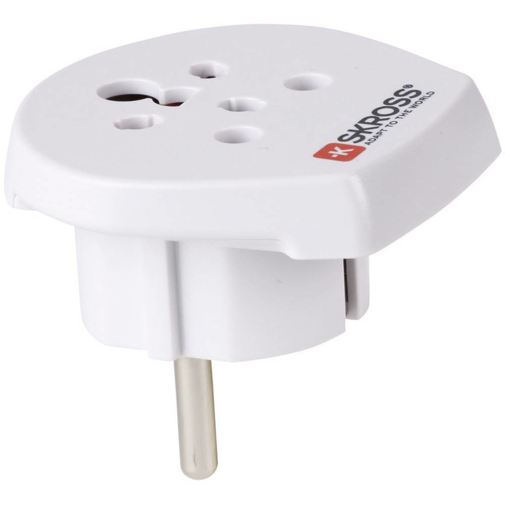 Image of Skross 1.500217-E power plug adapter Type C (Europlug) Universal White