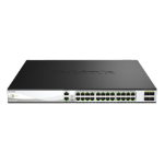 D-Link 28-Port 10G Multi-Gigabit Layer 3 Stackable PoE++ Managed Switch with 25G Uplinks
