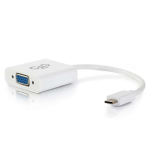 C2G USB-C® to VGA Video Adapter Converter - White - LIMITED AVAILABILITY