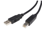 StarTech.com USB2HAB10 USB cable USB 2.0 118.1" (3 m) USB A USB B 0.48 Gbit/s Black