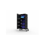 Port Designs 901965 portable device management cart/cabinet Portable device management cabinet Black