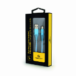 Gembird CC-USB2B-AMMBM-1M-VW USB-kabel USB 2.0 Micro-USB B USB A Turkoois