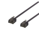 Deltaco UUTP-2067 networking cable Black 5 m Cat6a U/UTP (UTP)