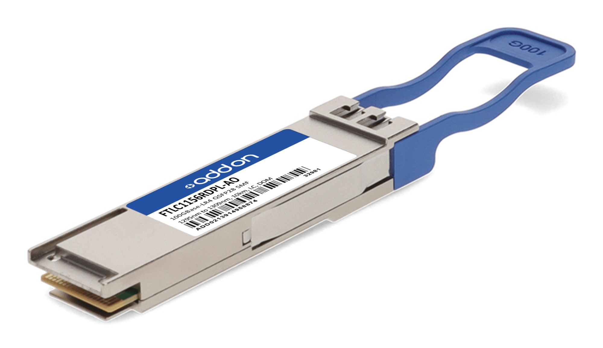 AddOn Networks FTLC1156RDPL-AO Compatible QSFP28 10 km TAA Compliant Transceiver AddOn Networks FTLC1156RDPL-AO Compatible QSFP28 10 km TAA Compliant Transceiver