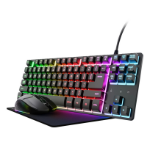 Trust GXT 794 3-in-1 Gaming keyboard Mouse included USB QWERTY UK English Black