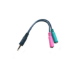 Microconnect AUDALS015 ljudkabel 0,25 m 3,5mm 2 x 3.5mm Svart