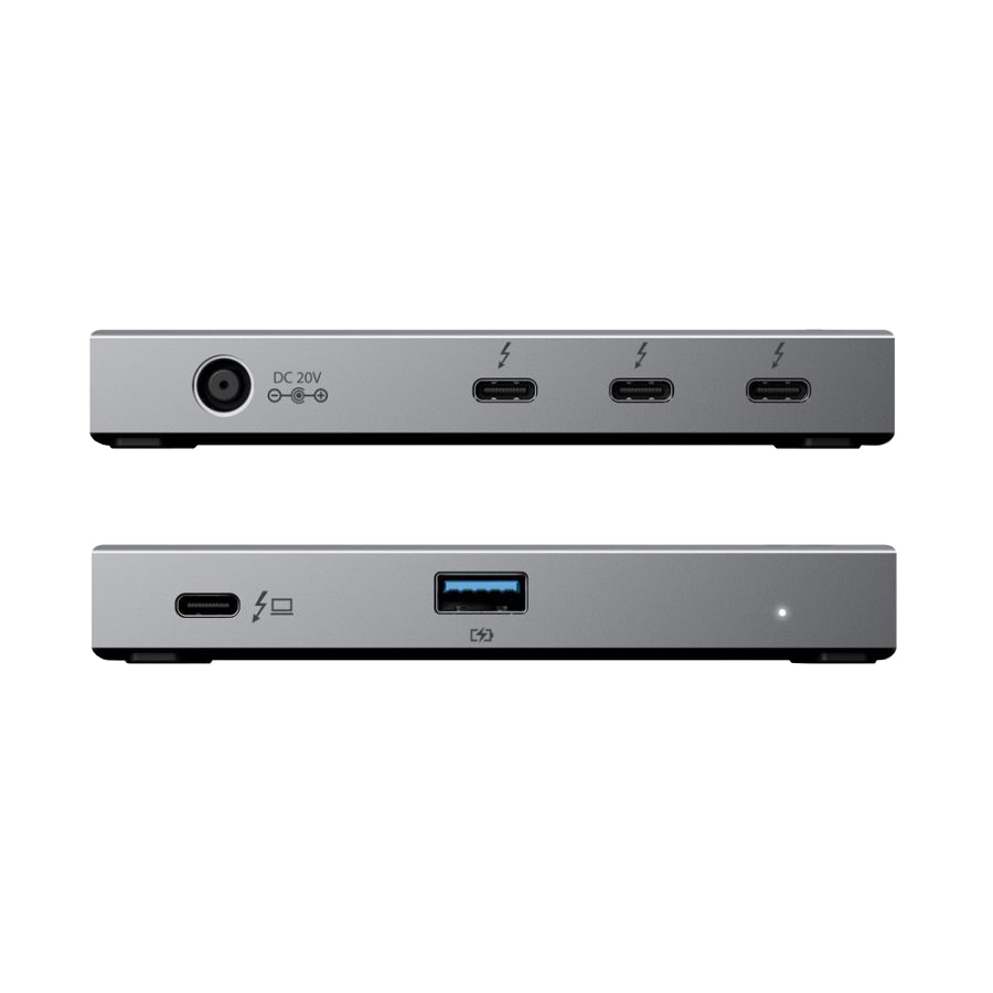 Image of ALOGIC TB4H3TB interface hub Thunderbolt 4 40000 Mbit/s Black, Grey