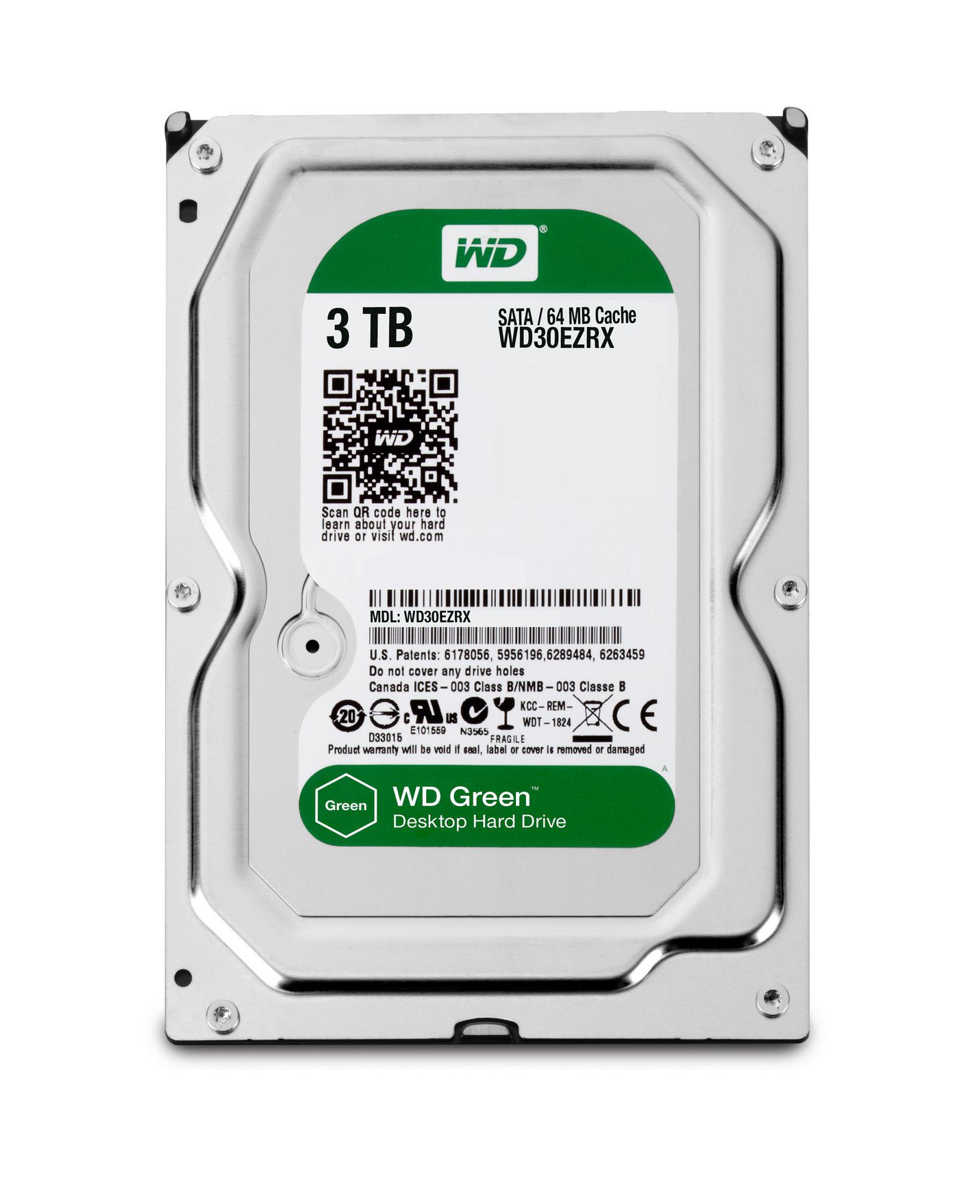 Western Digital WD Caviar Green 3TB 64MB Cache