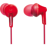 Panasonic RP-HJE125E-R headphones/headset Wired In-ear Music Red