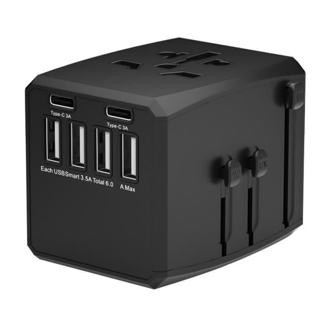 Microconnect MC-TRAVELADAPTER1 mobile device charger Universal Black A