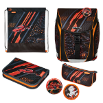 Herlitz FiloLight Plus Speed school bag set Boy Polyester Black, Orange