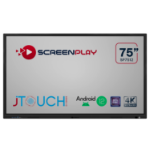 ScreenPlay INTERACTIVE DISPLAY interactive whiteboard 75" 3840 x 2160 pixels Touchscreen Black HDMI
