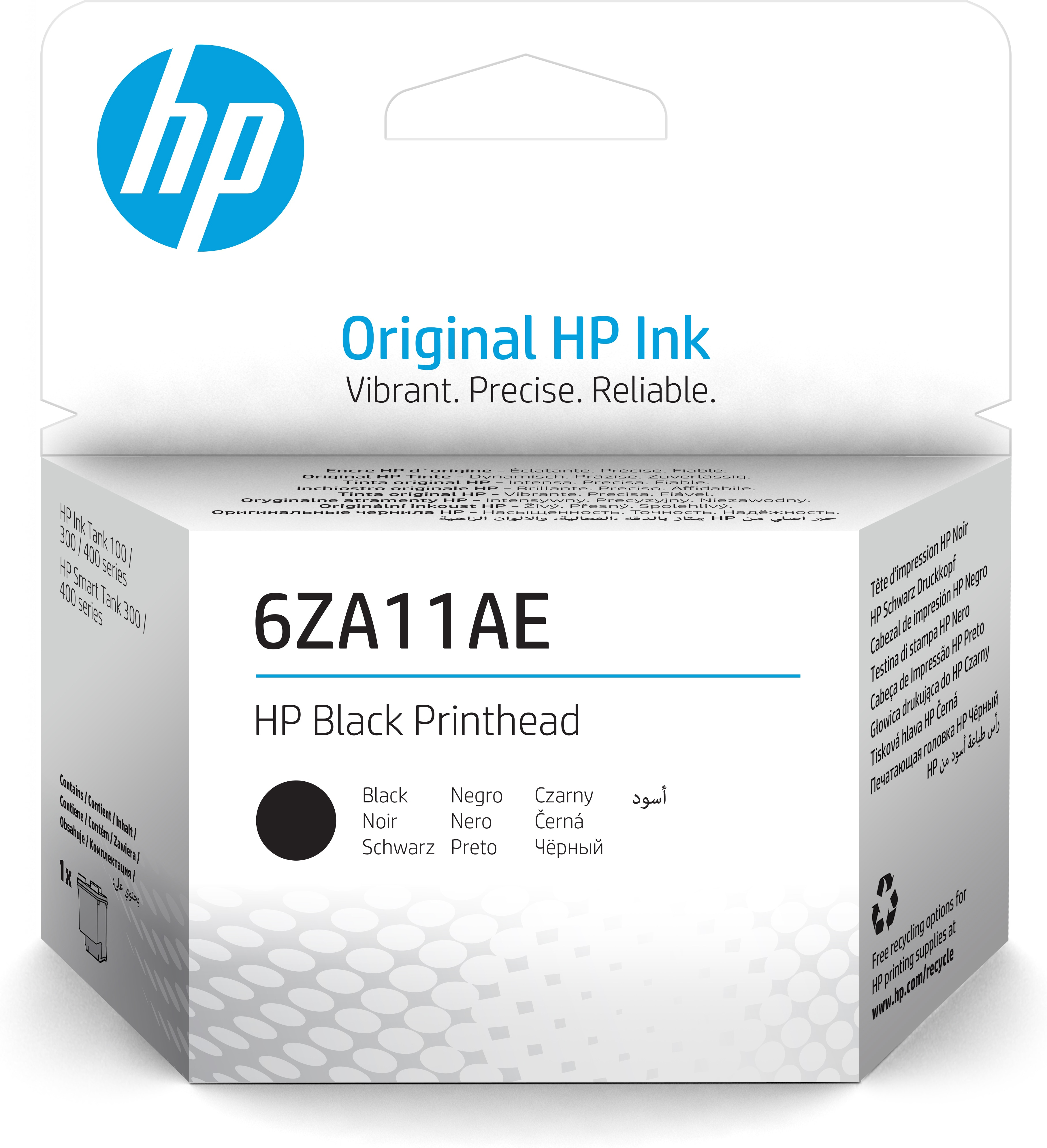 Image of HP 6ZA11AE Printhead black for HP Ink Tank 100