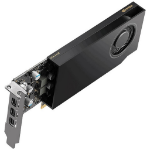 Nvidia Graphics card - RTX A400 - 4 GB GDDR6 - PCIe 4.0 x8 - 4 x Mini DisplayPort - BULK PACKED - Board, ATX I/O bracket attached + LP I/O bracket loose