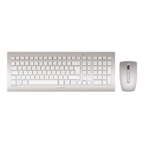 CHERRY DW 8000 keyboard RF Wireless QWERTY US English Silver, White