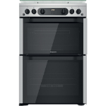 Hotpoint HDM67G0CCX/UK Freestanding cooker Gas Silver