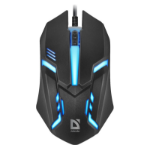 DFN MOUSE  DEFENDER CYBER MB-560L BLACK 7 COLORS 1200DPI 3P