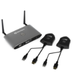 Kindermann KLICK & SHOW K-42H Kit, Wireless Presentation System with 2 HDMI WIFI transmitters