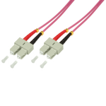 LogiLink 5m SC-SC fibre optic cable OM4 Pink