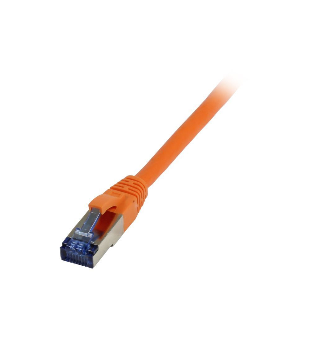 EU Product - Patchkabel RJ45 Cat6a 500Mhz orange S-STP S/FTP TPE Superflex AWG26 - Cable - Network thumbnail
