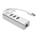 Tripp Lite USB 3.0 SuperSpeed to Gigabit Ethernet NIC Network Adapter with 3 Port USB 3.0 Hub