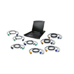 iogear GCL1908KIT rack console 48,3 cm (19") Zwart 1U