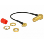 DeLOCK 89626 coaxial cable 0.1 m SMA MMCX Black